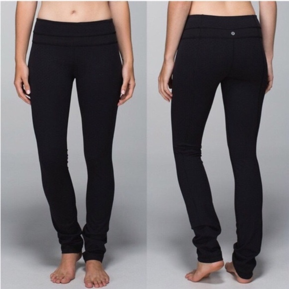 Lululemon purple skinny groove wunderunder legging